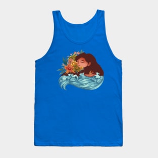 girl sleeping with her dreams Tank Top